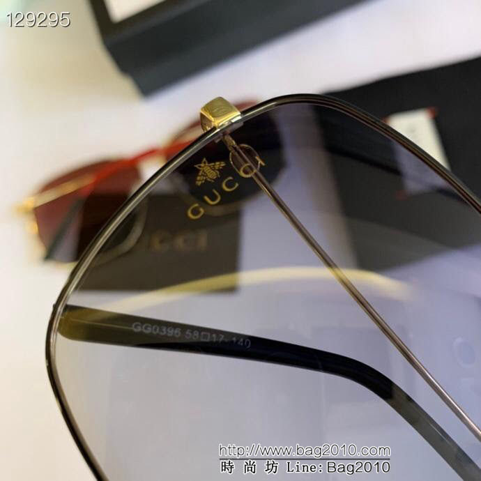 GUCCI古馳 GG0396 復古圓框 雙色滴油上色 原版定制 時尚前衛 女款太陽鏡  lly1525